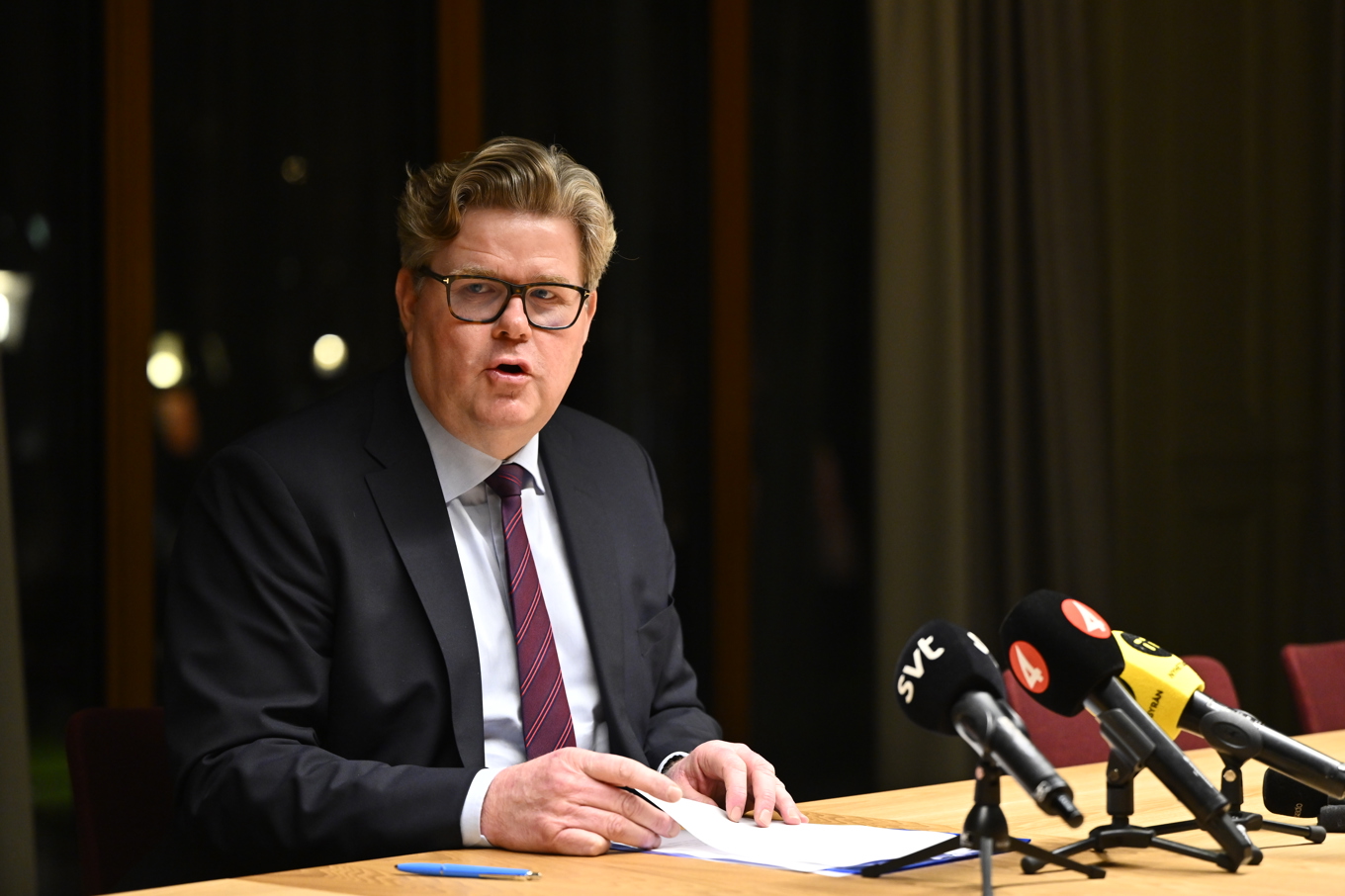 Justitieminister Gunnar Strömmer (M). Foto: Anders Wiklund/TT