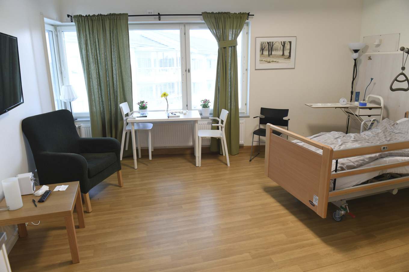 Personen fördes till sjukhus. Arkivbild utan koppling till händelsen. Foto: Fredrik Sandberg/TT