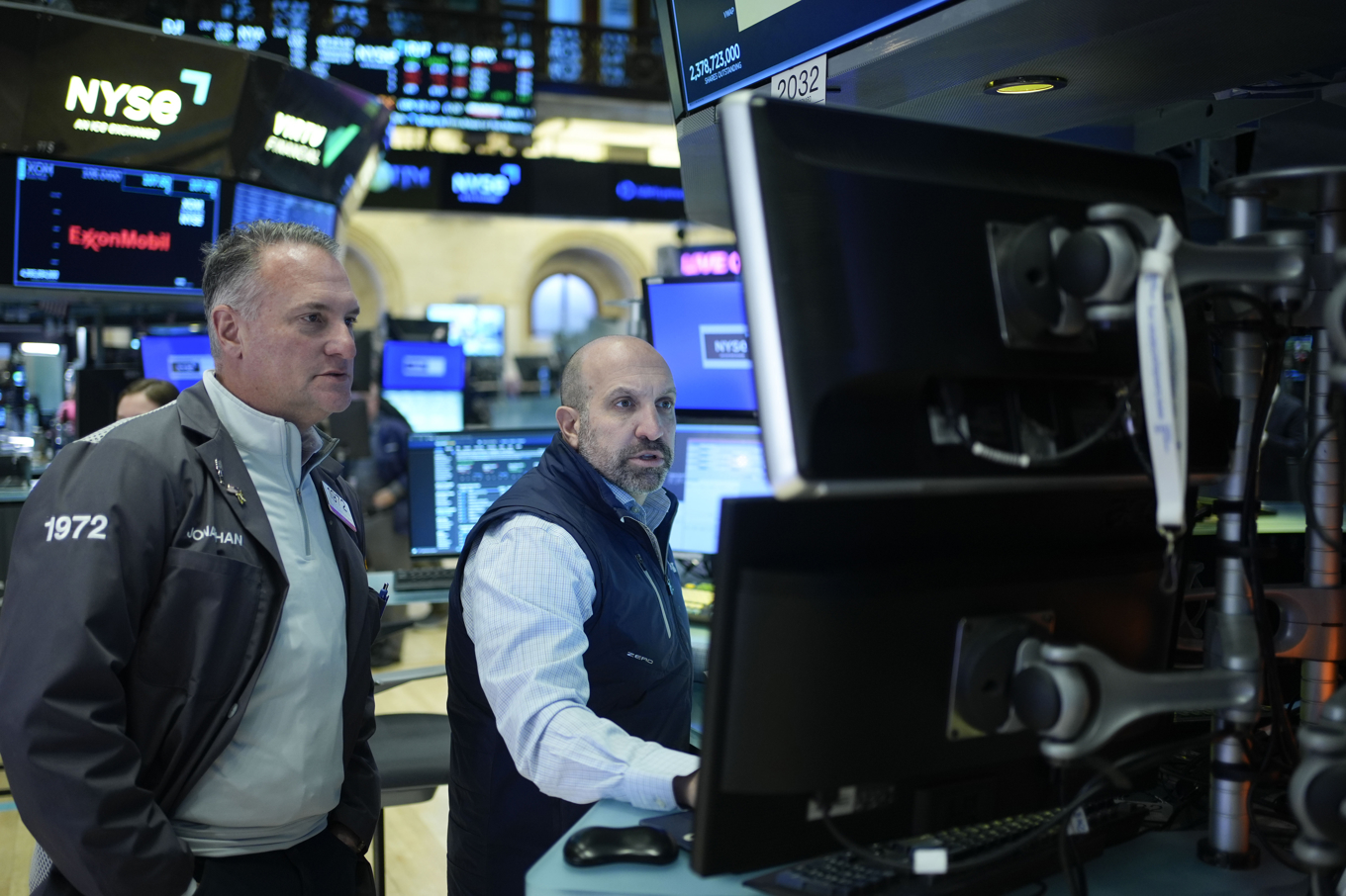Surt på Wall Street. Arkivbild. Foto: Seth Wenig/AP/TT