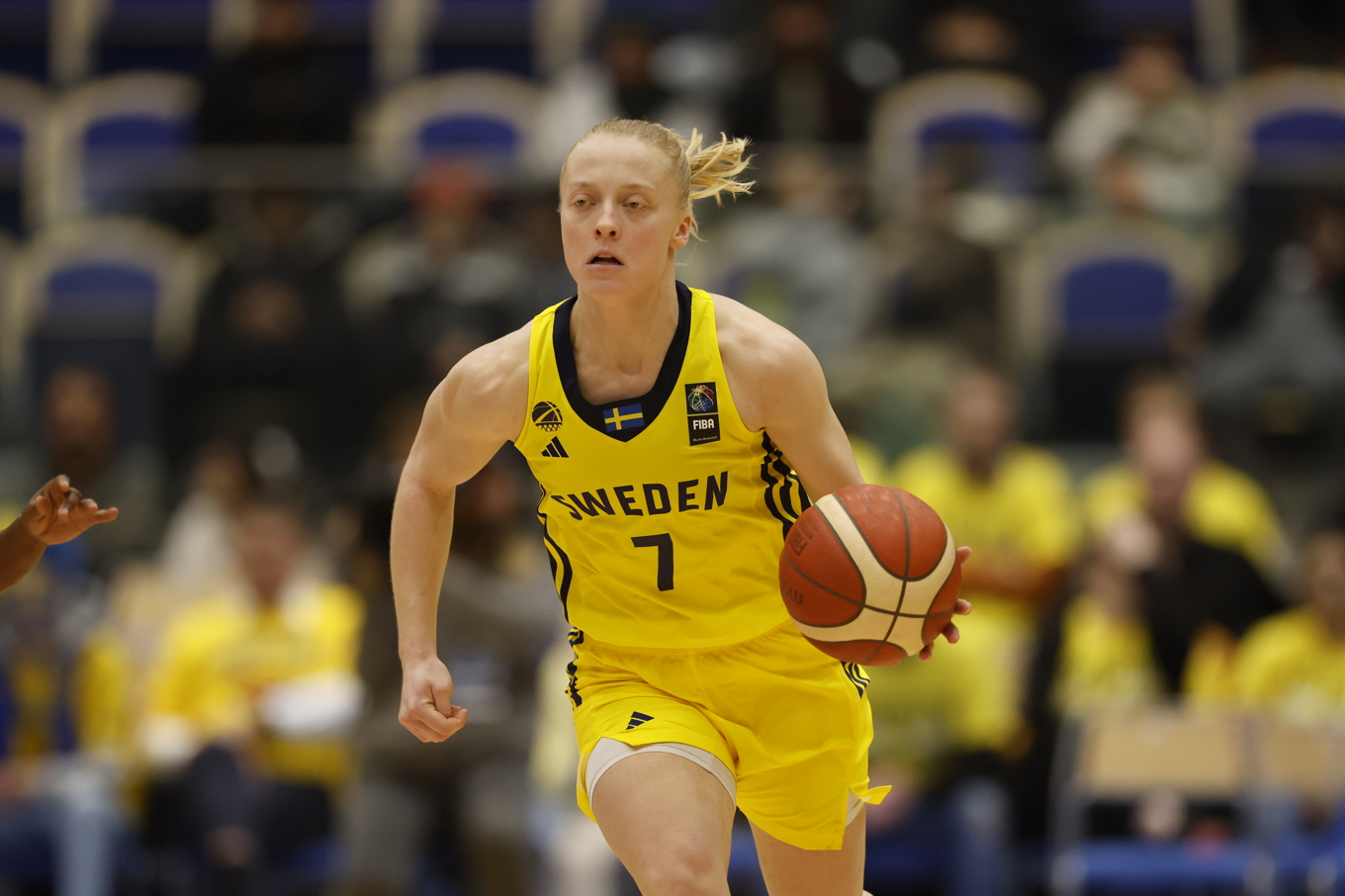 Klara Lundquist var poängbäst för Sverige i torsdagens bortaseger mot Danmark i EM-kvalet. Arkivbild. Foto: Andreas Hillergren/TT