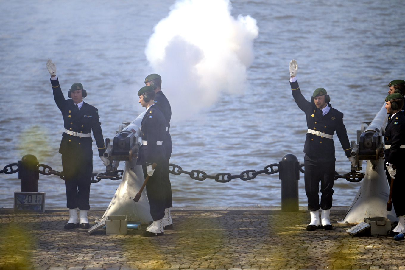I dag skjuts salut för den nyfödda prinsessan. Foto: Janerik Henriksson/TT