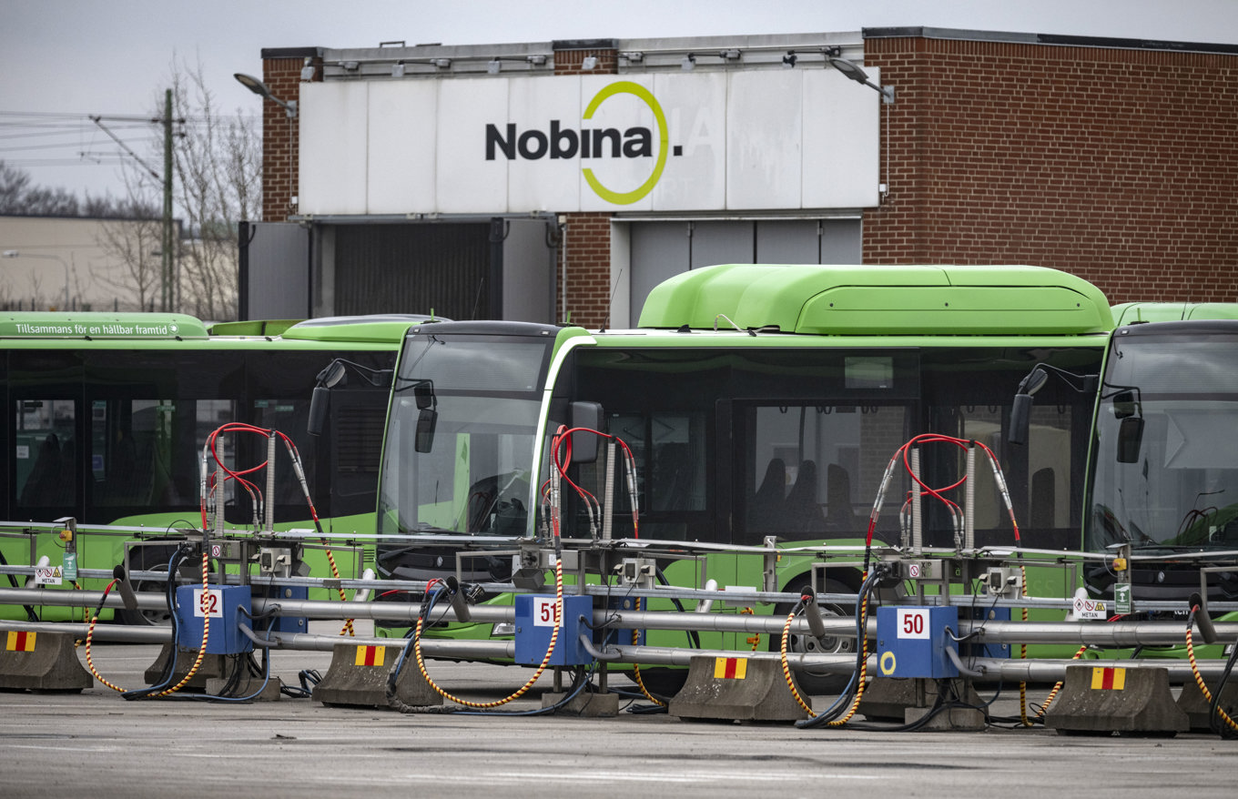 Det rådde störningar i busstrafiken i hela Norden efter ett it-haveri på kollektivtrafikföretaget Nobina. Foto: Johan Nilsson / TT