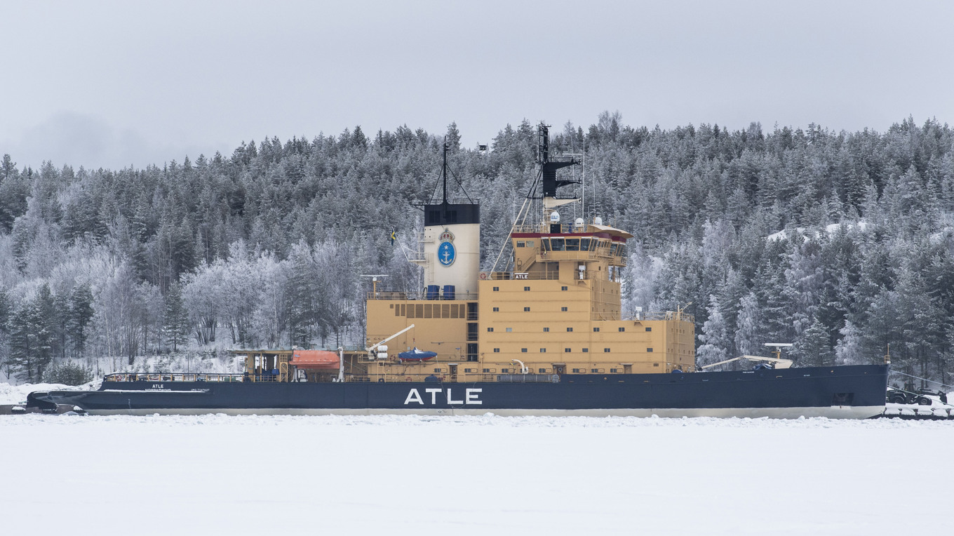 Atle, en av Sjöfartsverkets isbrytare. Arkivbild. Foto: Pontus Lundahl/TT