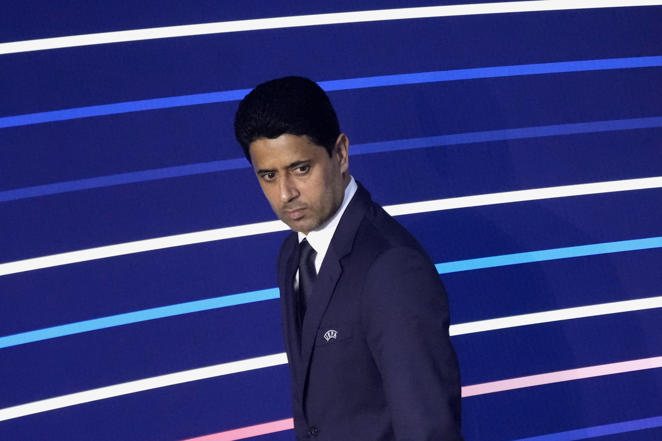 Nasser al-Khelaifi åtalas för maktmissbruk. Arkivbild. Foto: Christophe Ena/AP/TT