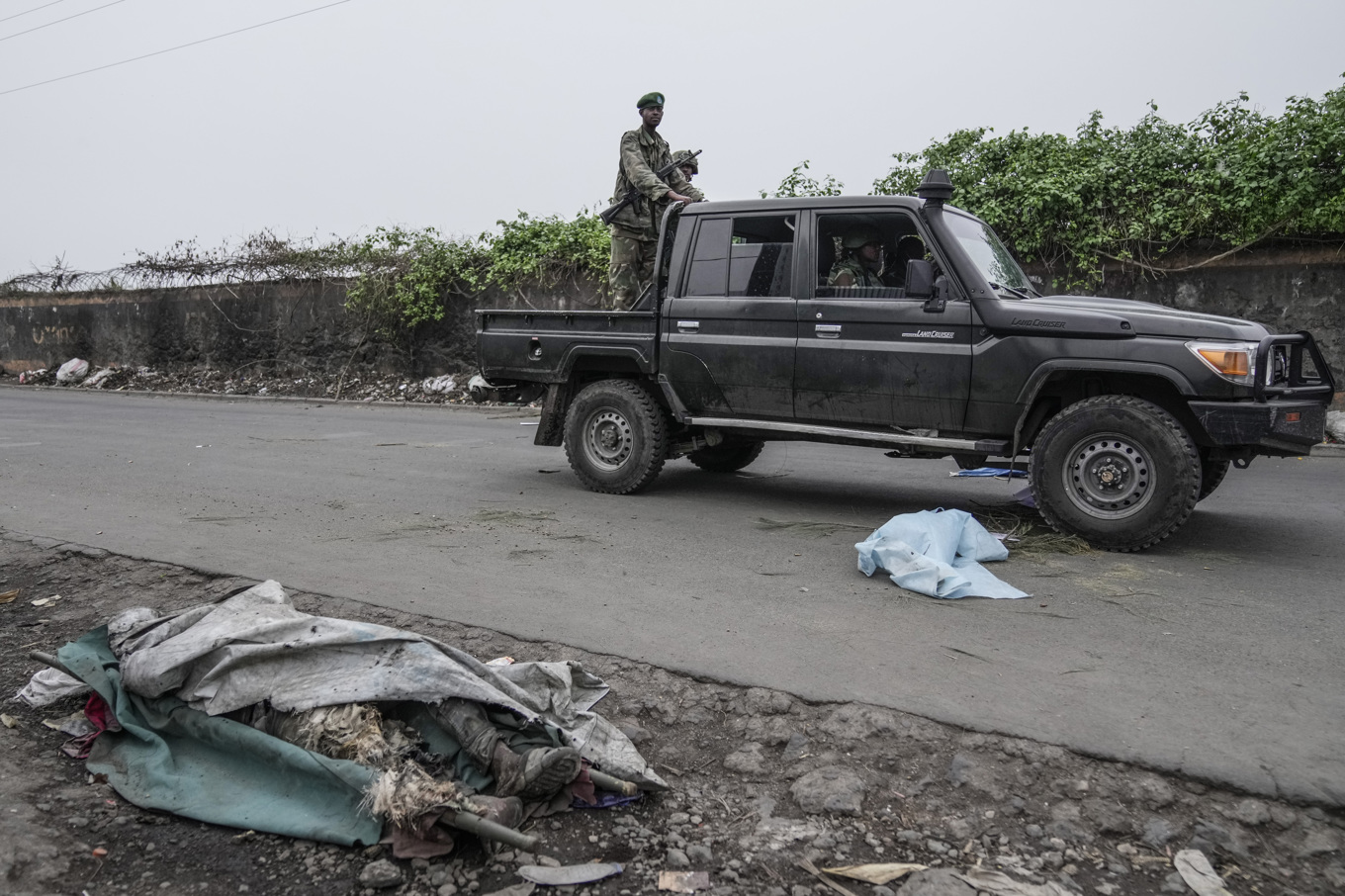 Milisgruppen M23 i Goma i slutet av januari. Foto: Brian Inganga/AP/TT