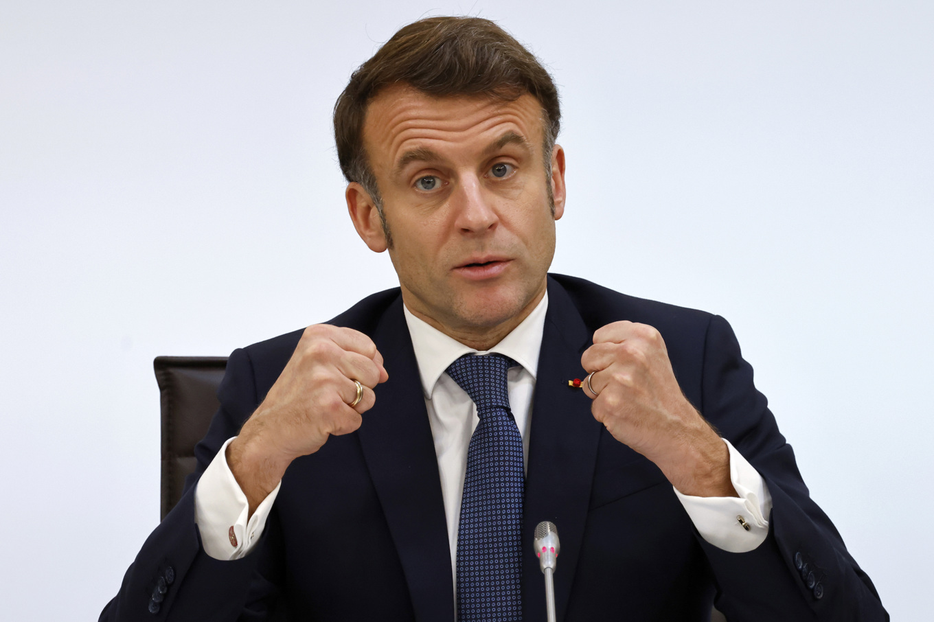 Frankrikes president Emmanuel Macron. Arkivbild. Foto: Ludovic Marin/AP/TT