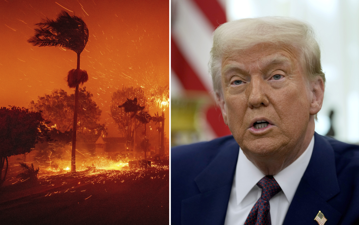 President Donald Trump beordrar myndigheten med ansvar för katastrofsamordning att upphöra med arbete relaterat till klimatförändringar. Foto: Foto: AP/TT