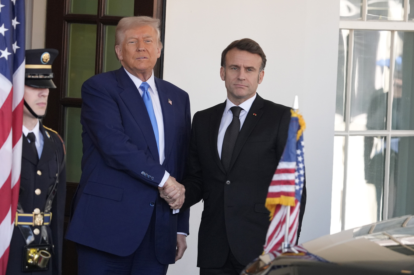 USA:s president Donald Trump och Frankrikes Emmanuel Macron. Foto: Manuel Balce Ceneta/AP/TT