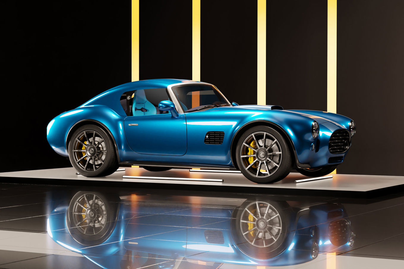 AC Cobra GT Coupe är en av de modeller som ska sättas ihop i Trollhättan. Pressbild. Foto: AC Cars