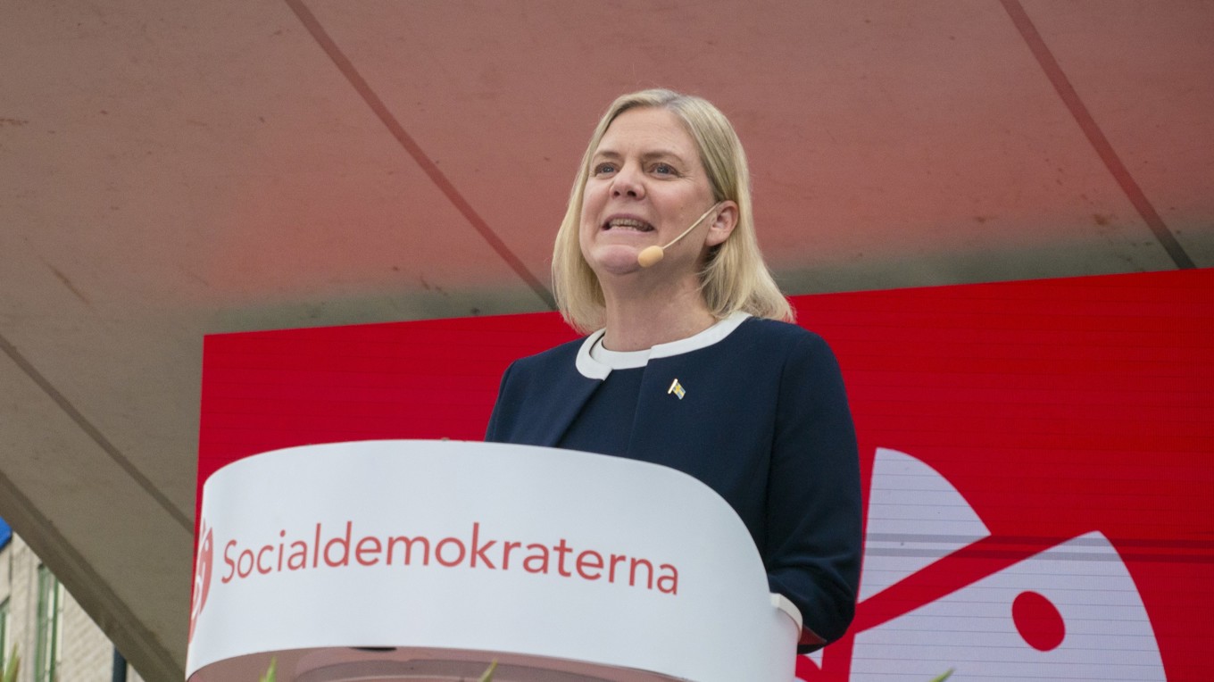 Magdalena Andersson, partiledare för Socialdemokraterna. Foto: Bilbo Lantto