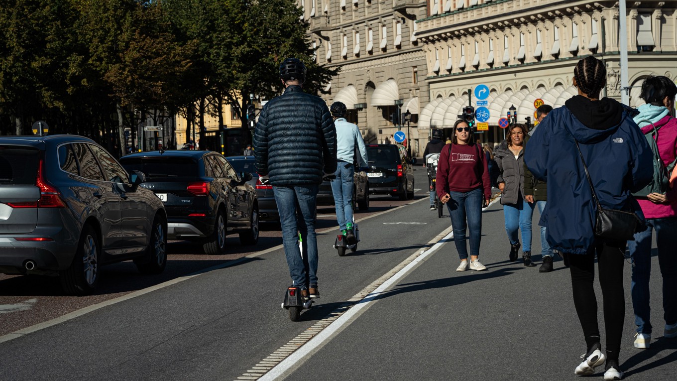 Många unga skadas när de åker med sin elsparkcykel. Foto: Sofia Drevemo