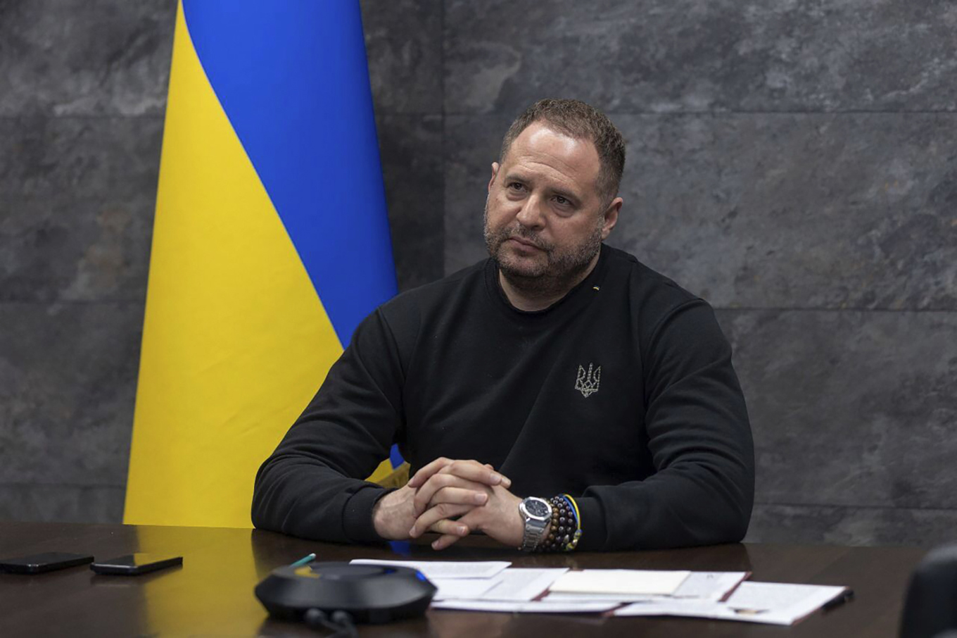 Volodymyr Zelenskyjs stabschef Andrij Jermak. Arkivbild. Foto: Ukrainska presidentkansliets presstjänst