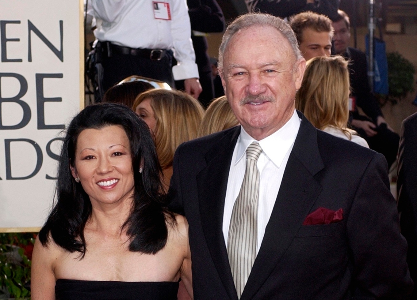 Betsy Arakawa och Gene Hackman. Arkivbild från 2003. Foto: Mark J. Terrill/AP/TT
