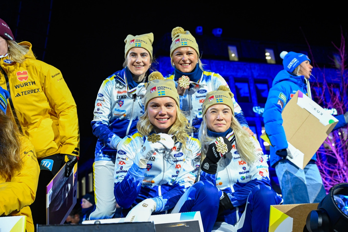 De svenska medaljerna har haglat in under skid-VM i Trondheim. Foto: Fredrik Sandberg/TT