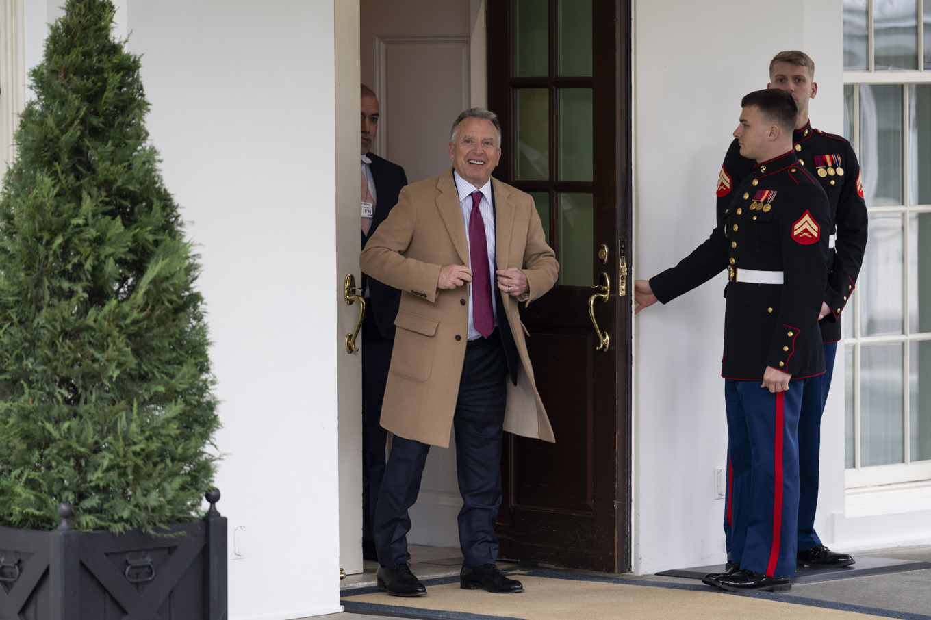 Steve Witkoff, USA:s sändebud som är en av de väntade deltagarna vid veckans samtal i Qatar. Bild från Washington i förra veckan. Foto: Ben Curtis/AP/TT