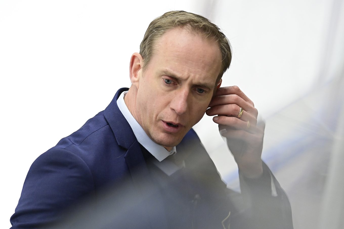 Mikael Håkanson på en bild från 2021 under tiden som assisterande tränare i Djurgården. Foto: Mikael Fritzon/TT