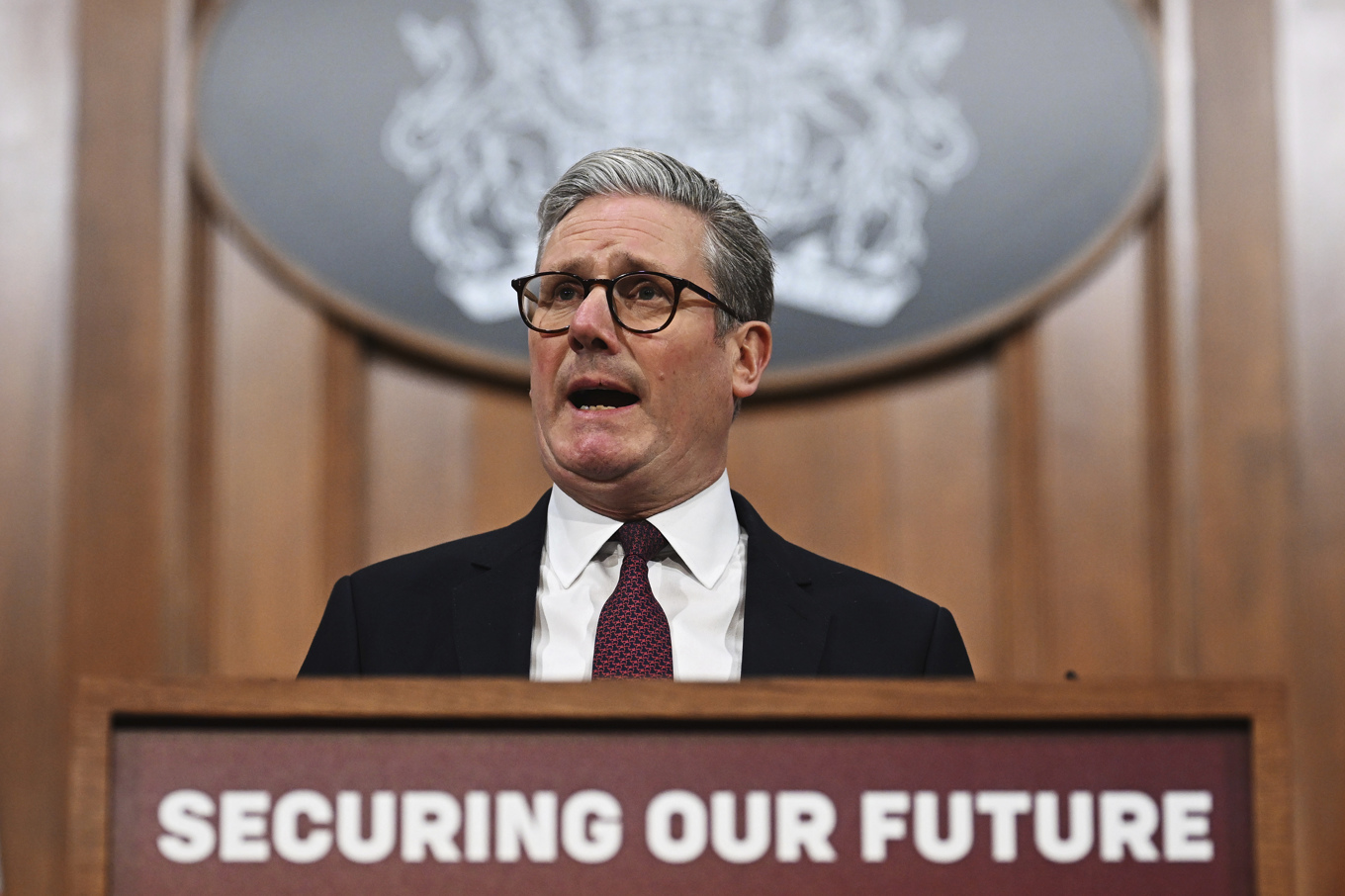 Storbritanniens premiärminister Keir Starmer efter toppmötet. Foto: Leon Neal/AP/TT