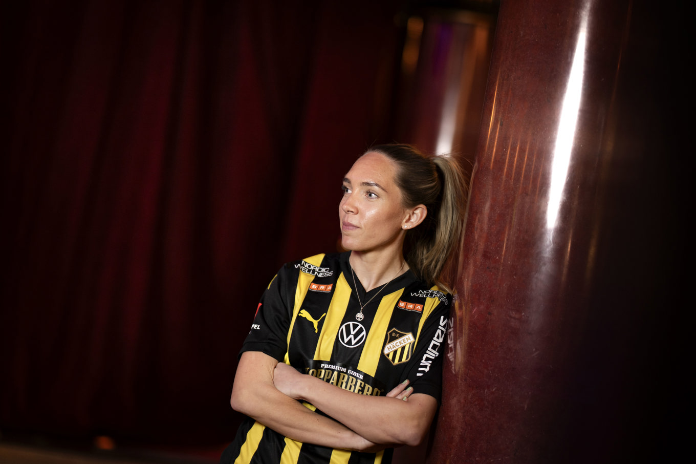 Stjärnan Elin Rubensson är tillbaka i Häcken efter sitt första utlandsäventyr i karriären. Foto: Pontus Lundahl/TT
