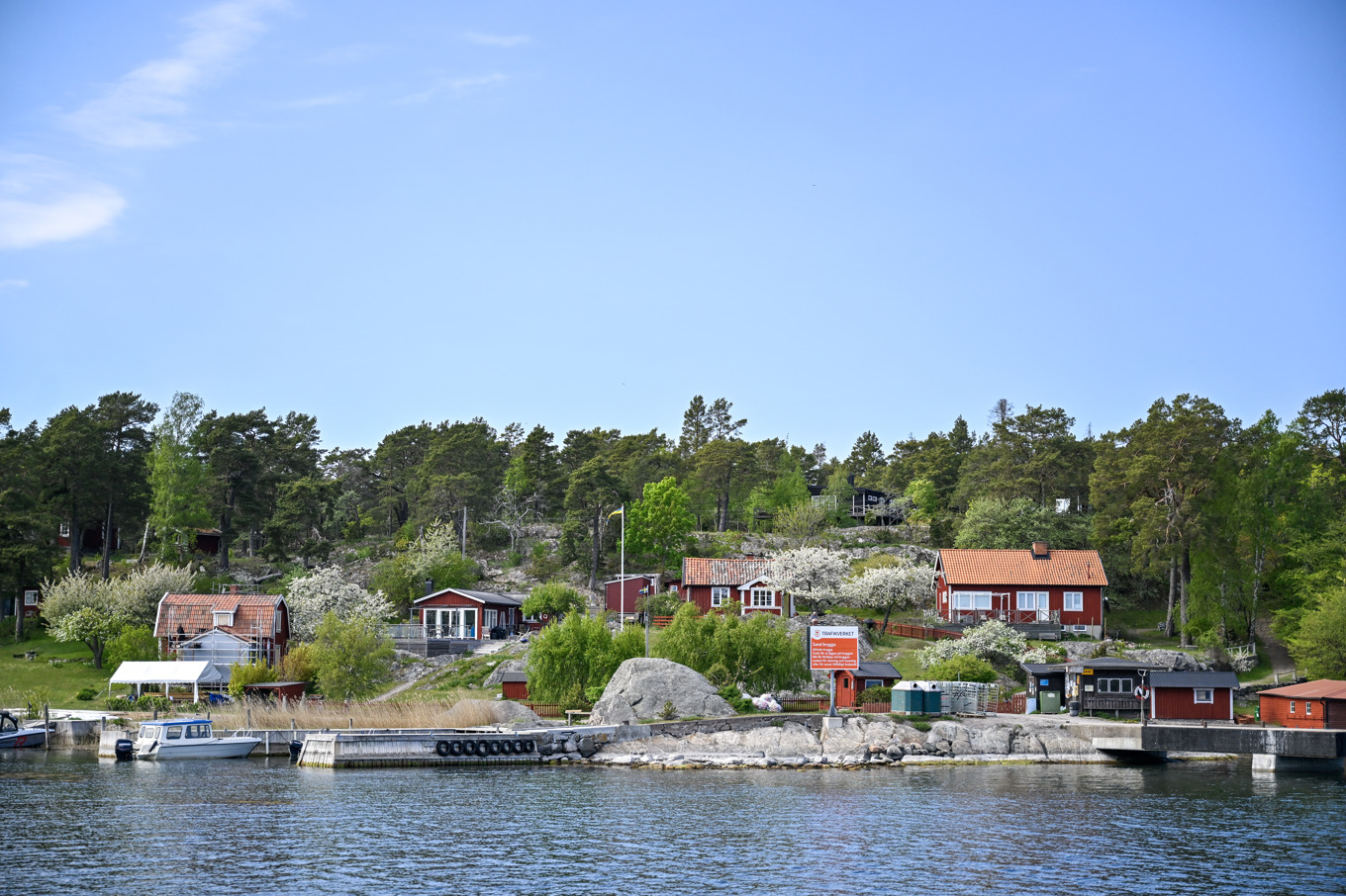 Hus på Nämdö i Stockholms skärgård. Arkivbild Foto: Henrik Montgomery/TT