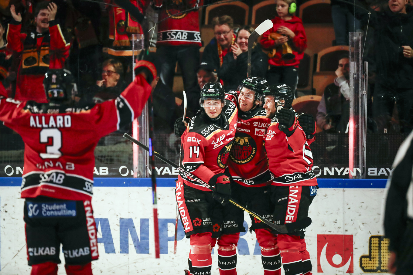Luleå tog hem rond ett i mötet med Växjö. Arkivbild. Foto: Pär Bäckström/TT