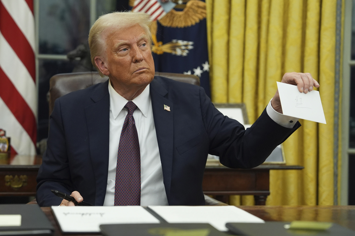 President Donald Trump. Arkivbild Foto: Evan Vucci AÖ/TT