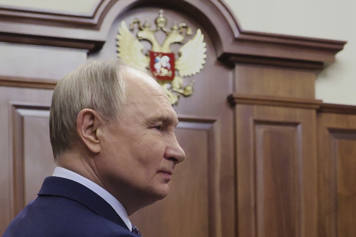 Rysslands president Vladimir Putin antyder en vilja till bilaterala fredssamtal med Ukraina.Arkivbild. Foto: Vyacheslav Prokofyev/Sputnik/poolfoto/AP/TT