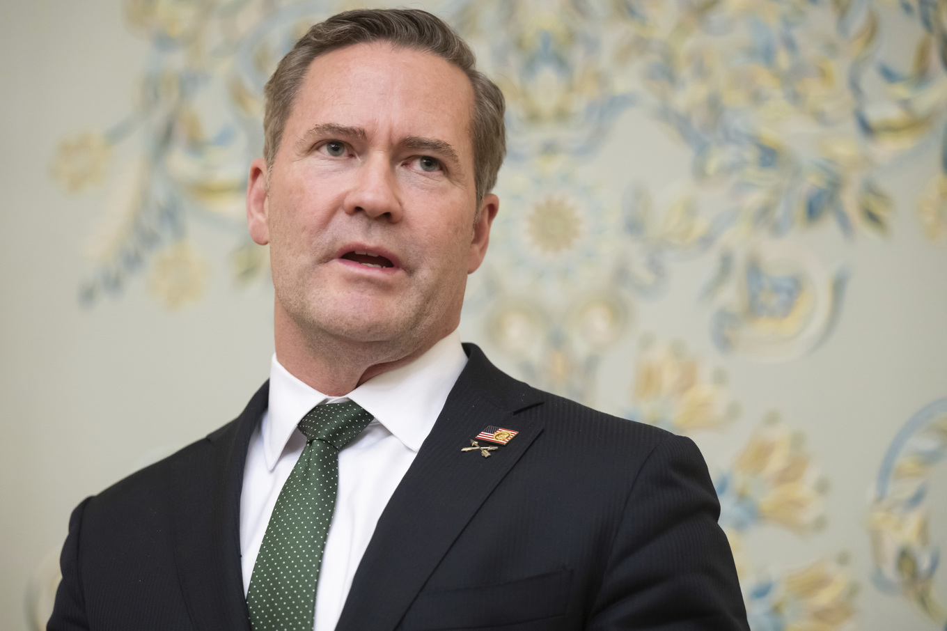 USA:s nationella säkerhetsrådgivare Mike Waltz. Bild tagen den 11 mars. Foto: Saul Loeb/AP/TT