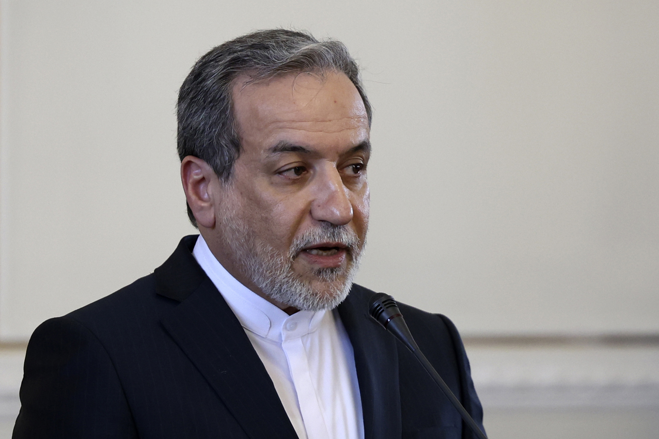 Irans utrikesminister Abbas Araghchi i februari i Teheran. Foto: AP/TT