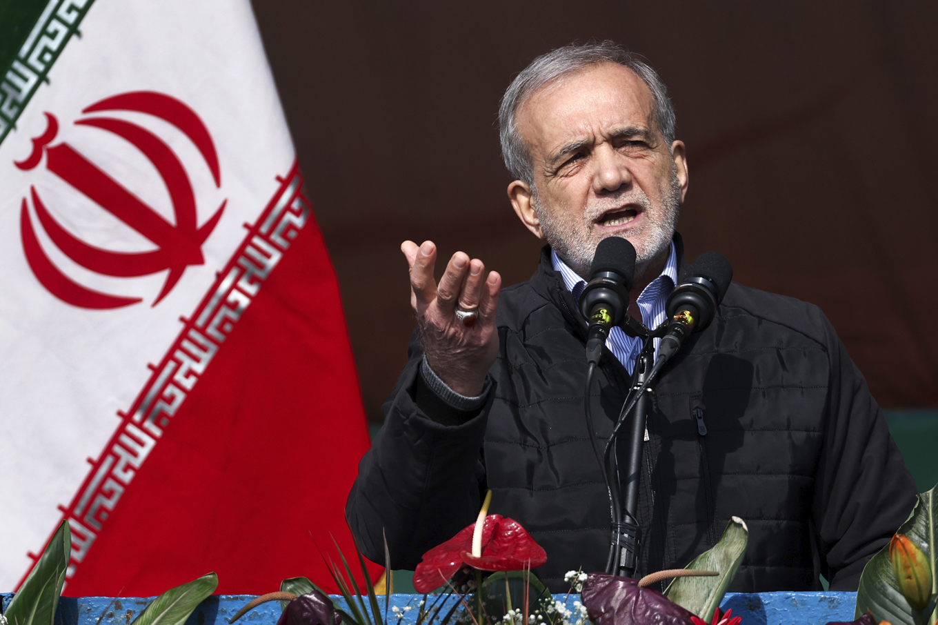 Irans president Masoud Pezeshkian. Foto: Irans presidentkansli via AP/TT