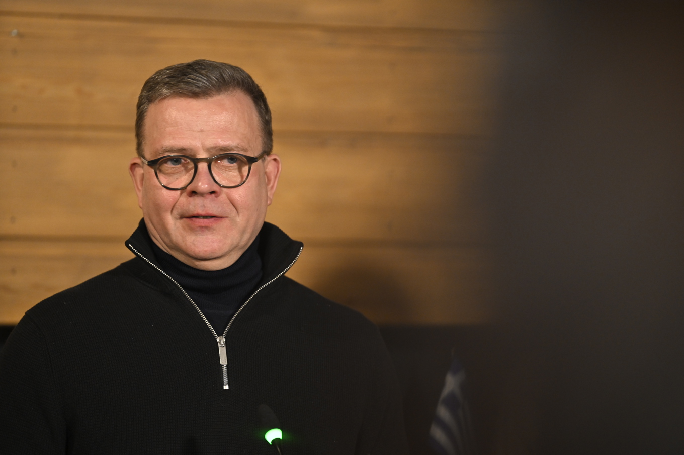 Finlands statsminister Petteri Orpo i vintras. Foto: Oscar Olsson/TT