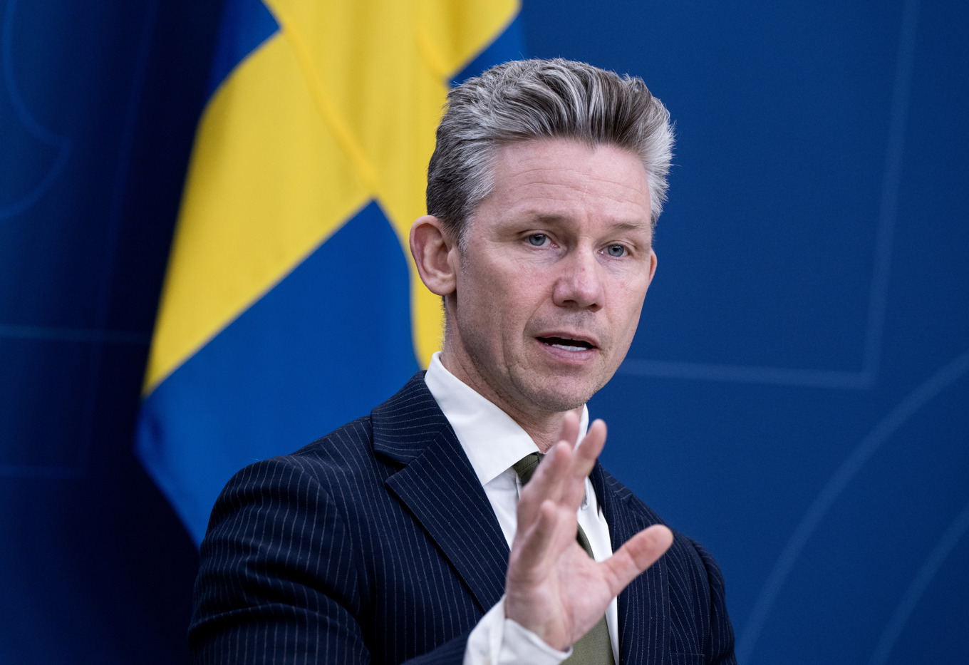 Försvarsminister Pål Jonson (M). Foto: Christine Olsson/TT