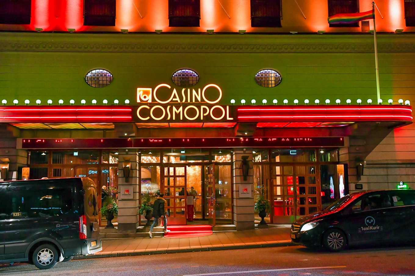 Casino Cosmopol i Stockholm är det enda kvarvarande statligt ägda kasinot i Sverige. Kasinot måste nu stänga ner. Arkivbild. Foto: Jonas Ekströmer/TT