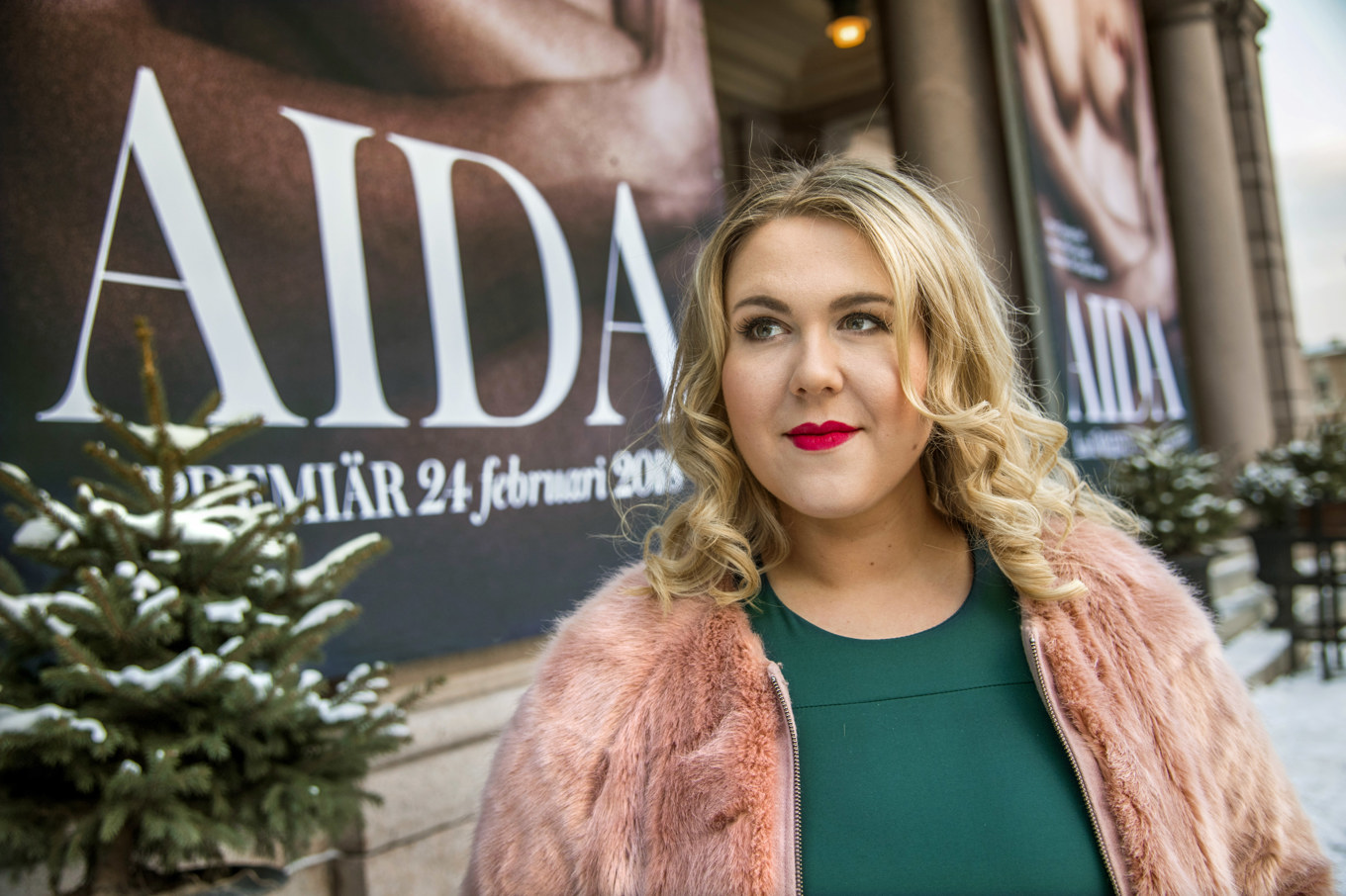 Christina Nilsson, när hon gjorde debut på Kungliga Operan i rollen som Aida, 2018. Arkivbild. Foto: Claudio Bresciani/TT
