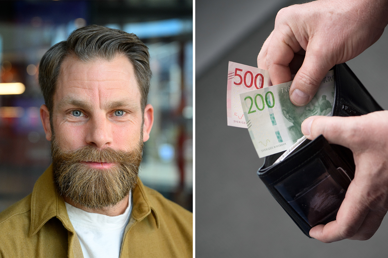 Magnus Hjelmér är sparekonom på Ica. Foto: Jessica Gow/Fredrik Sandberg/TT