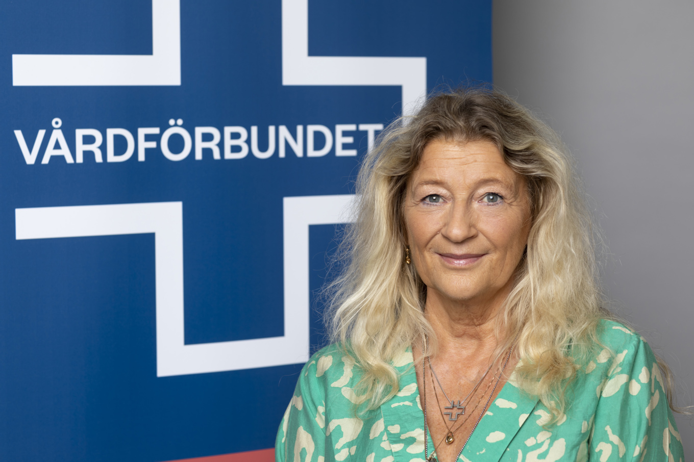 Janí Stjernström, vice ordförande vårdförbundet. Pressbild. Foto: Ulf Huett