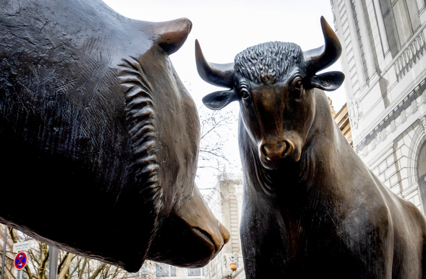 Upp och ned på New York-börsen. Arkivbild. Foto: Michael Probst/AP/TT