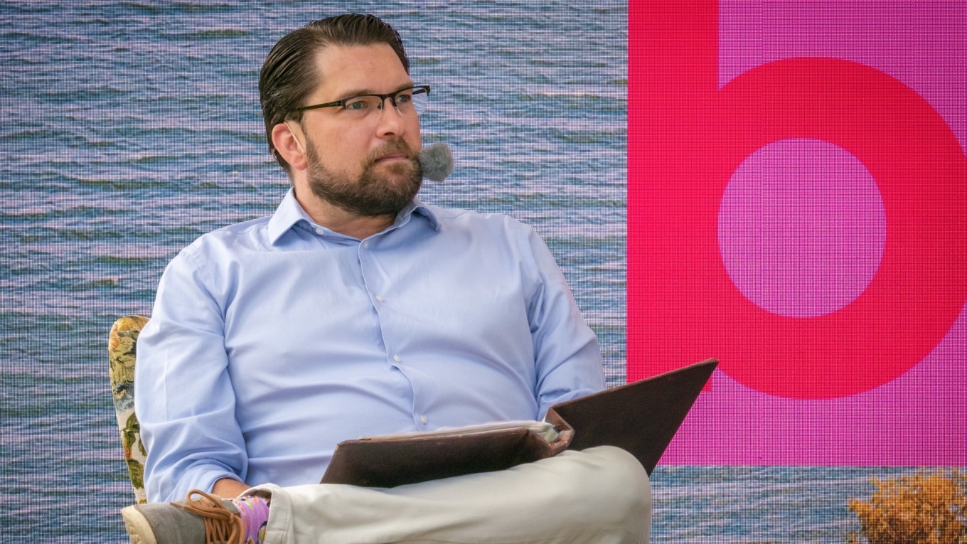 Sverigedemokraternas partiledare Jimmie Åkesson. Foto: Bilbo Lantto