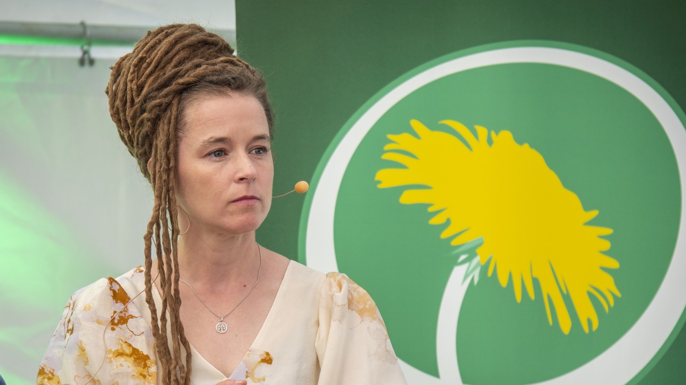 Miljöpartiets ena språkrör, Amanda Lind. Foto: Bilbo Lantto