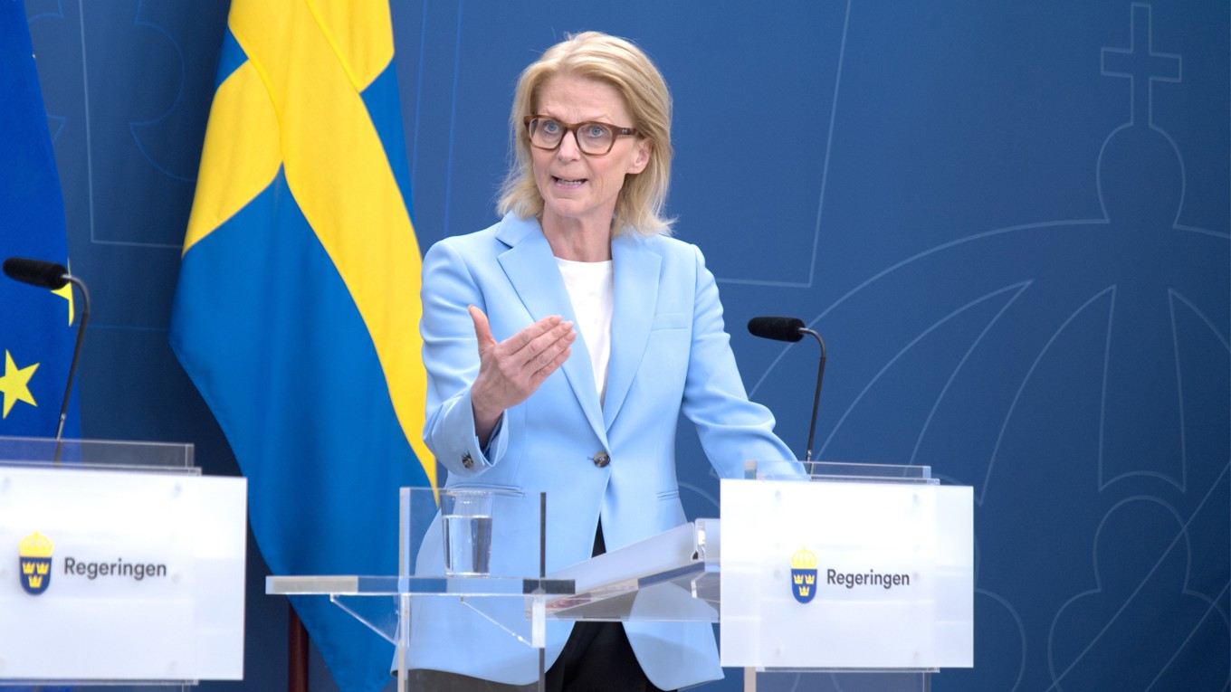 Finansminister Elisabeth Svantesson (M). Foto: Marcus Strand