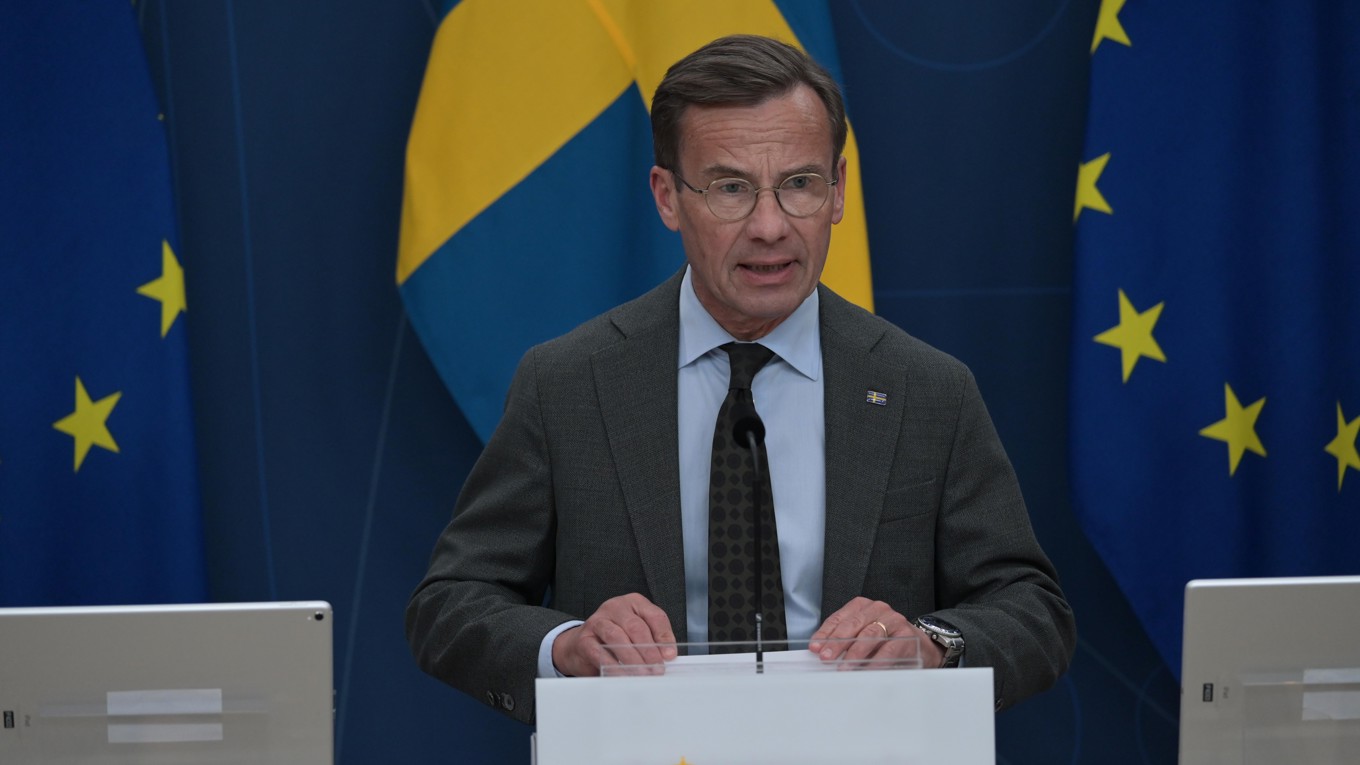 Statsminister Ulf Kristersson (M). Foto: Roger Sahlström