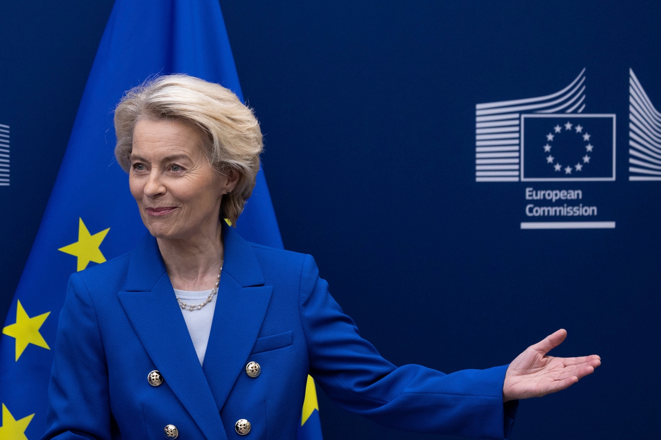 EU-kommissionens ordförande Ursula von der Leyen i Bryssel på onsdagen. Foto: Omar Havana/AP/TT
