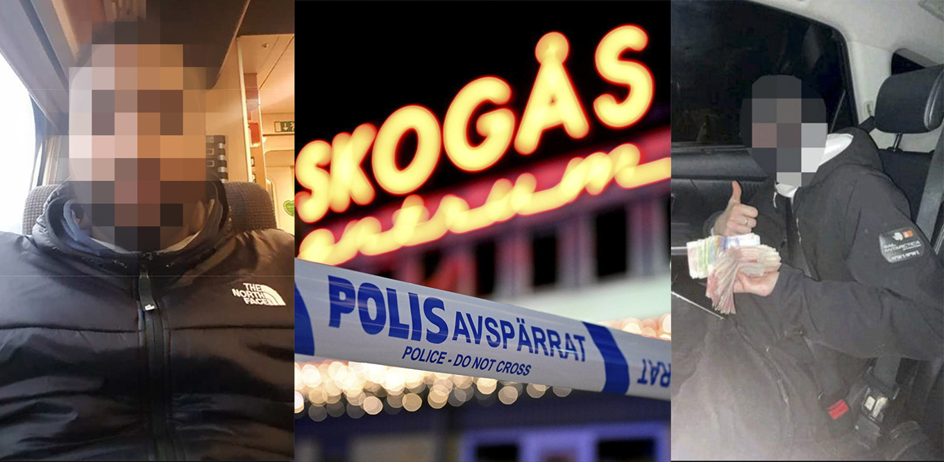 29-åringen (vänster) misstänks ha organiserat mordet på en 15-årig pojke i Skogås. En annan då 15-årig pojke (höger) dömdes för att ha utfört mordet mot betalning. Bilder från polisens förundersökning. Foto: Jessica Gow/TT/Polisen
