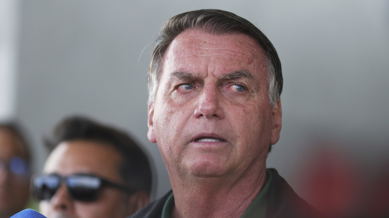 Brasiliens tidigare president Jair Bolsonaro har drabbats av nya magsmärtor. Arkivbild. Foto: Luis Nova/AP/TT