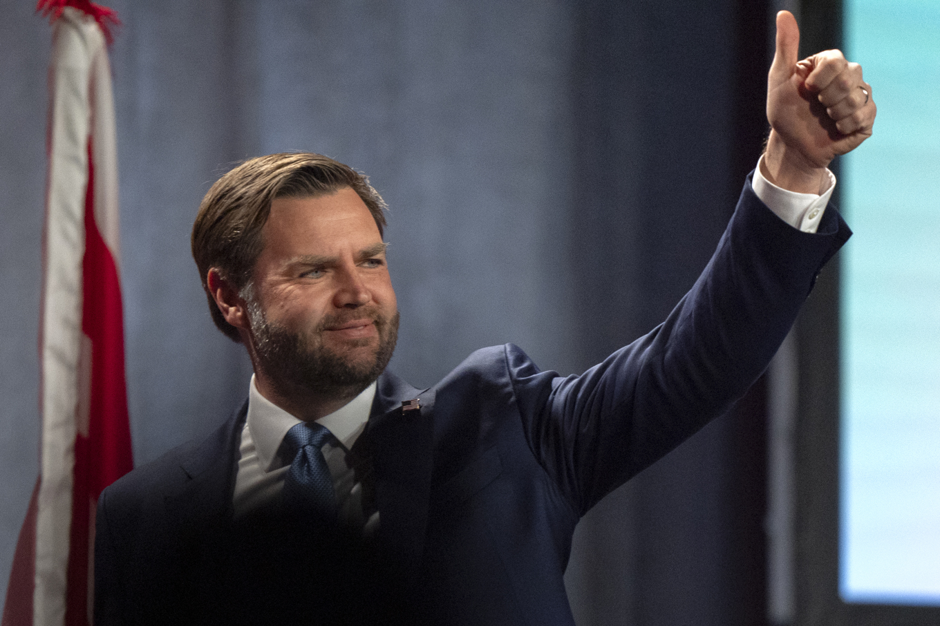 USA:s vicepresident JD Vance i mars. Foto: Mark Schiefelbein/AP/TT
