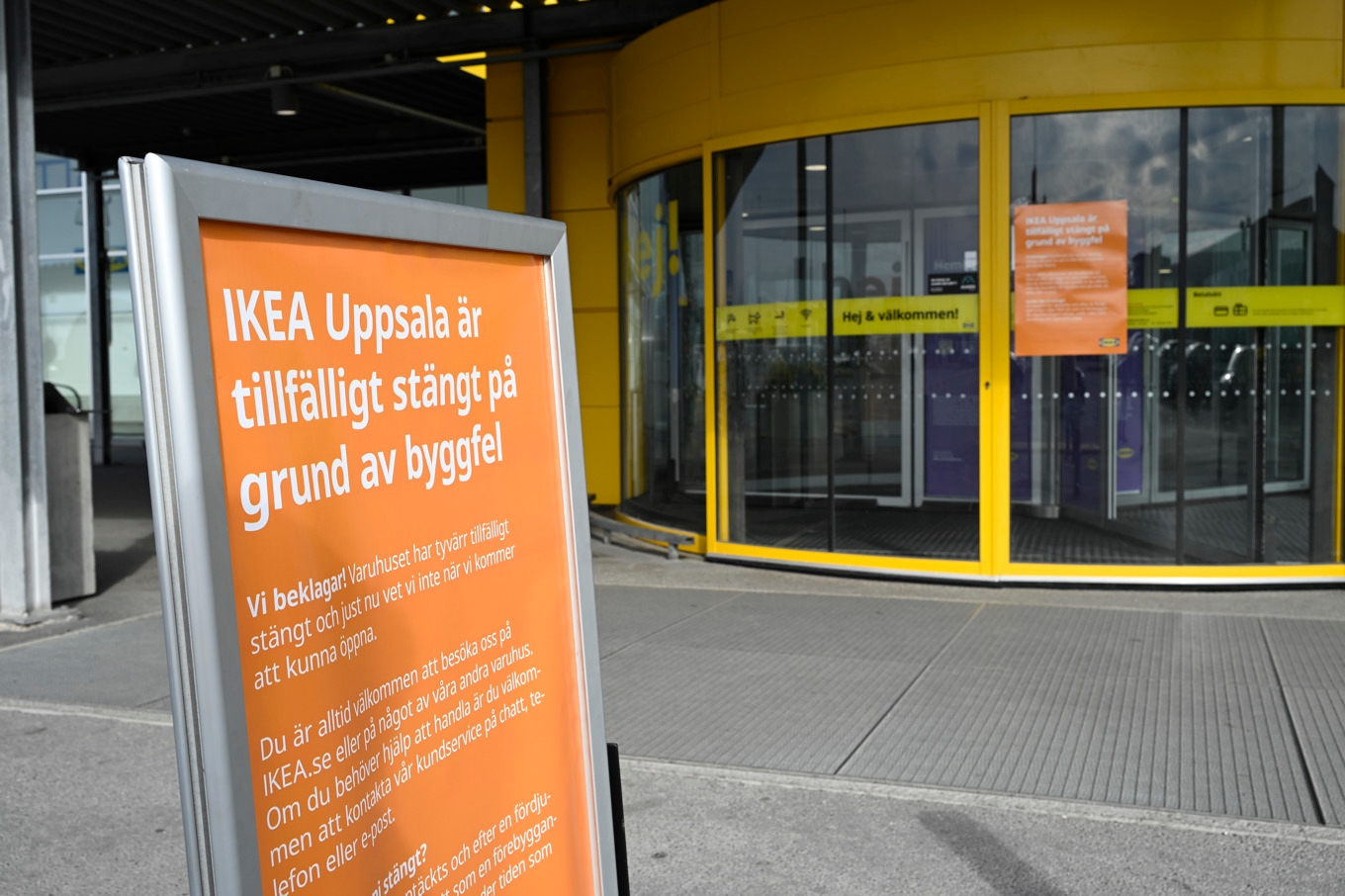 Ikea har stängt sitt varuhus i Uppsala på grund av ett byggfel. Arkivbild. Foto: Anders Wiklund/TT