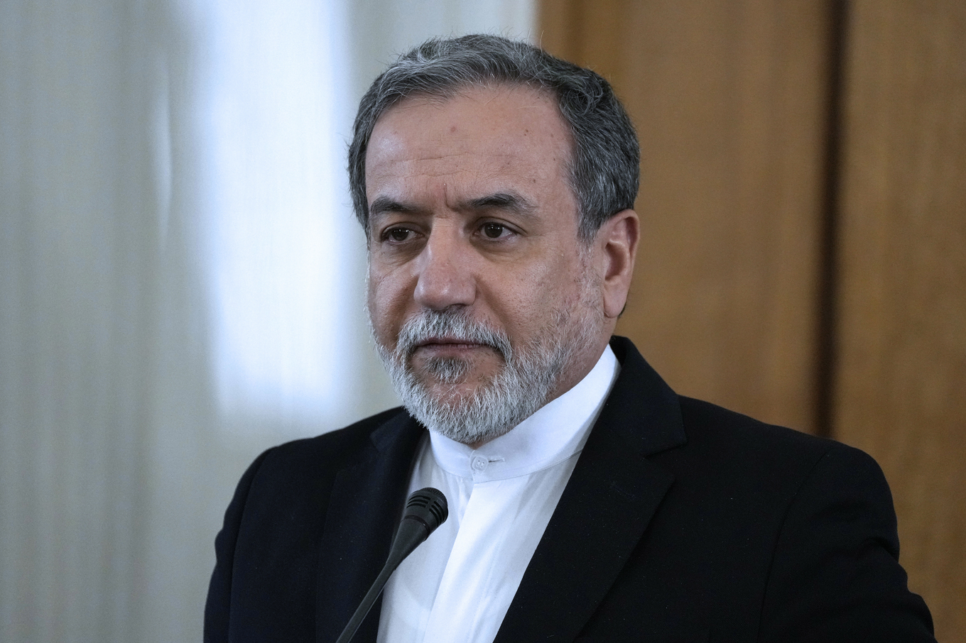 Irans utrikesminister Abbas Araghchi, fotograferad i Teheran i februari. Foto: Vahid Salemi/AP/TT