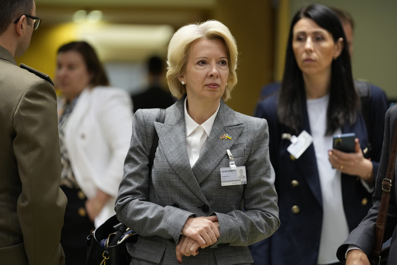 Den lettiska parlamentsledamoten och ordförande i landets utrikesutskott Inara Murniece. Arkvibild. Foto: Virginia Mayo/AP/TT