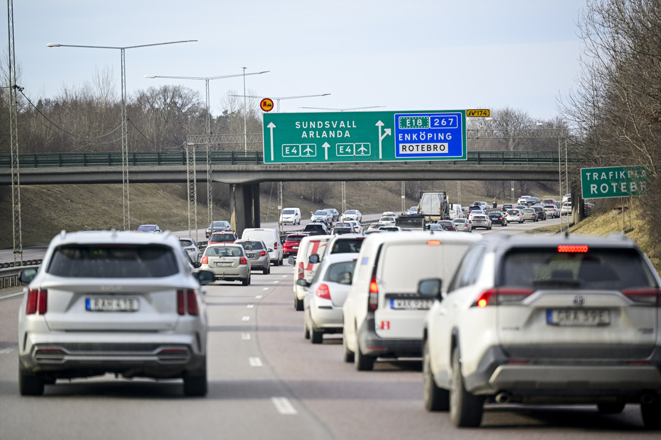 Trafiken under påsk brukar bli intensiv. Arkivbild. Foto: Pontus Lundahl/TT