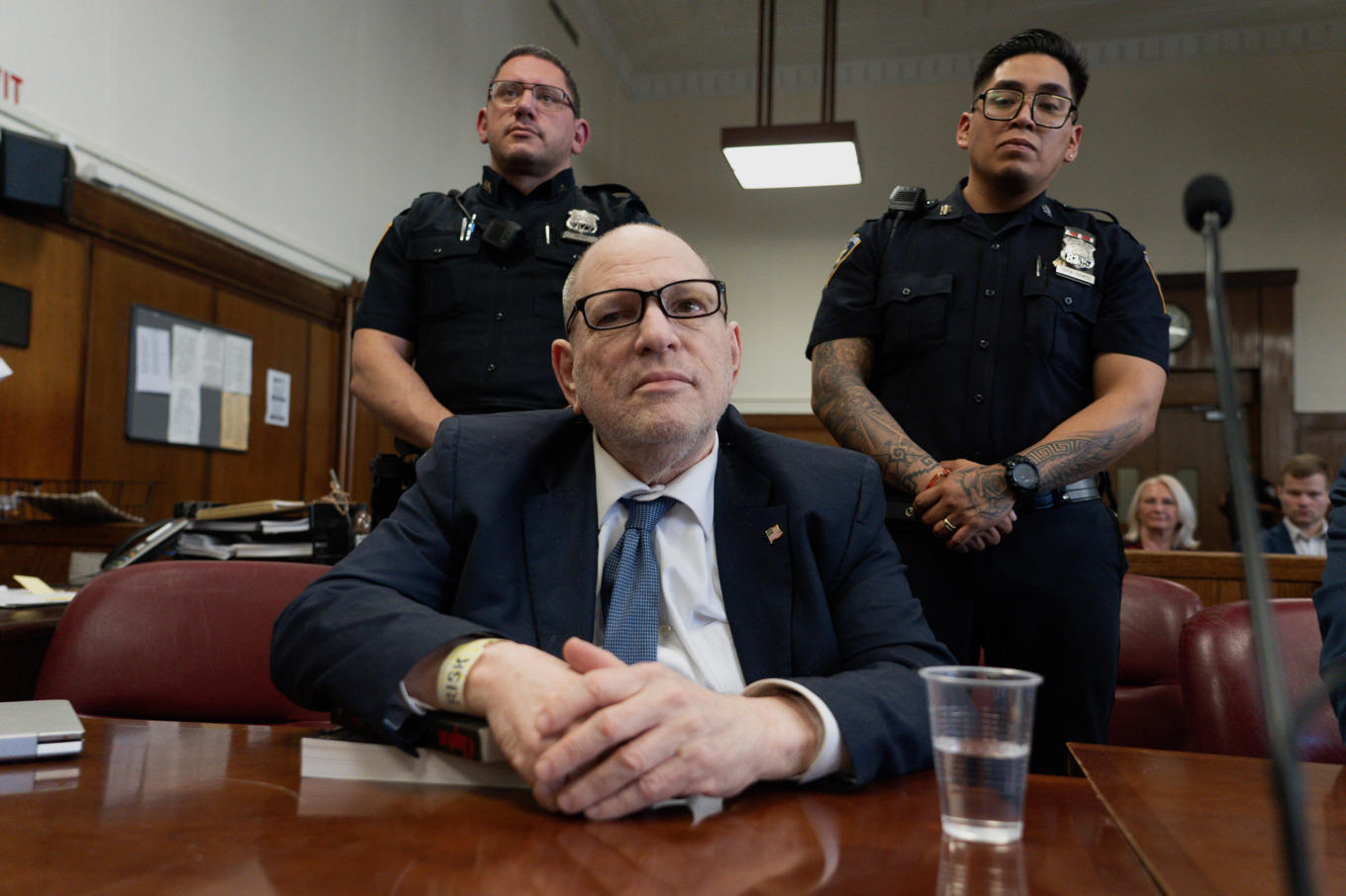 Harvey Weinstein i rätten i april i år. Foto: Steven Hirsch/AP/TT