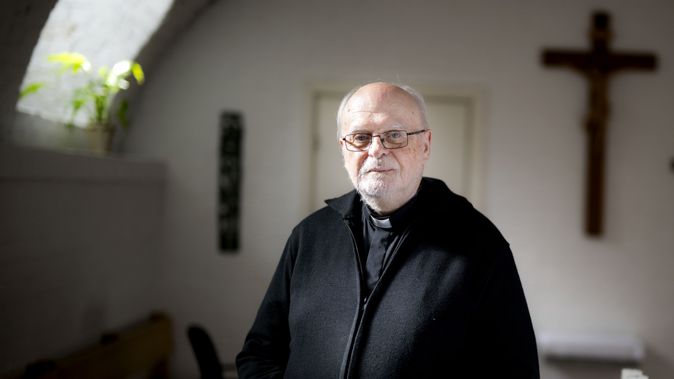 Sveriges ende kardinal biskop Anders Arborelius vid Katolska kyrkan i Stockholm. Foto: Pontus Lundahl/TT
